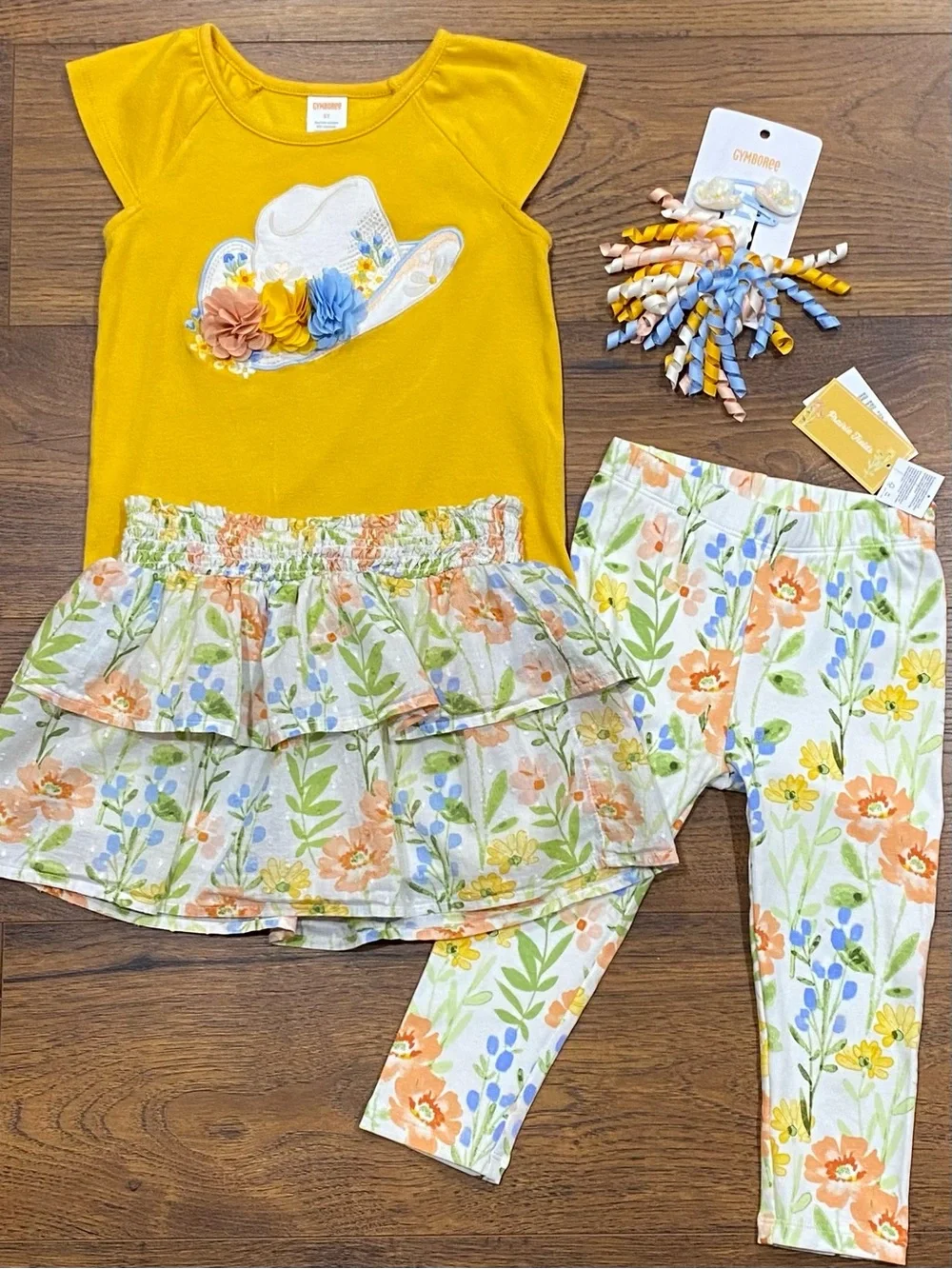 Gymboree Girls ‘Prairie Fields’ 4-piece Set Size 5T